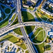 Infraestructura de transporte Enlace, nudo, glorieta para vías de alta capacidad, trazado con civil 3D autocad, clip